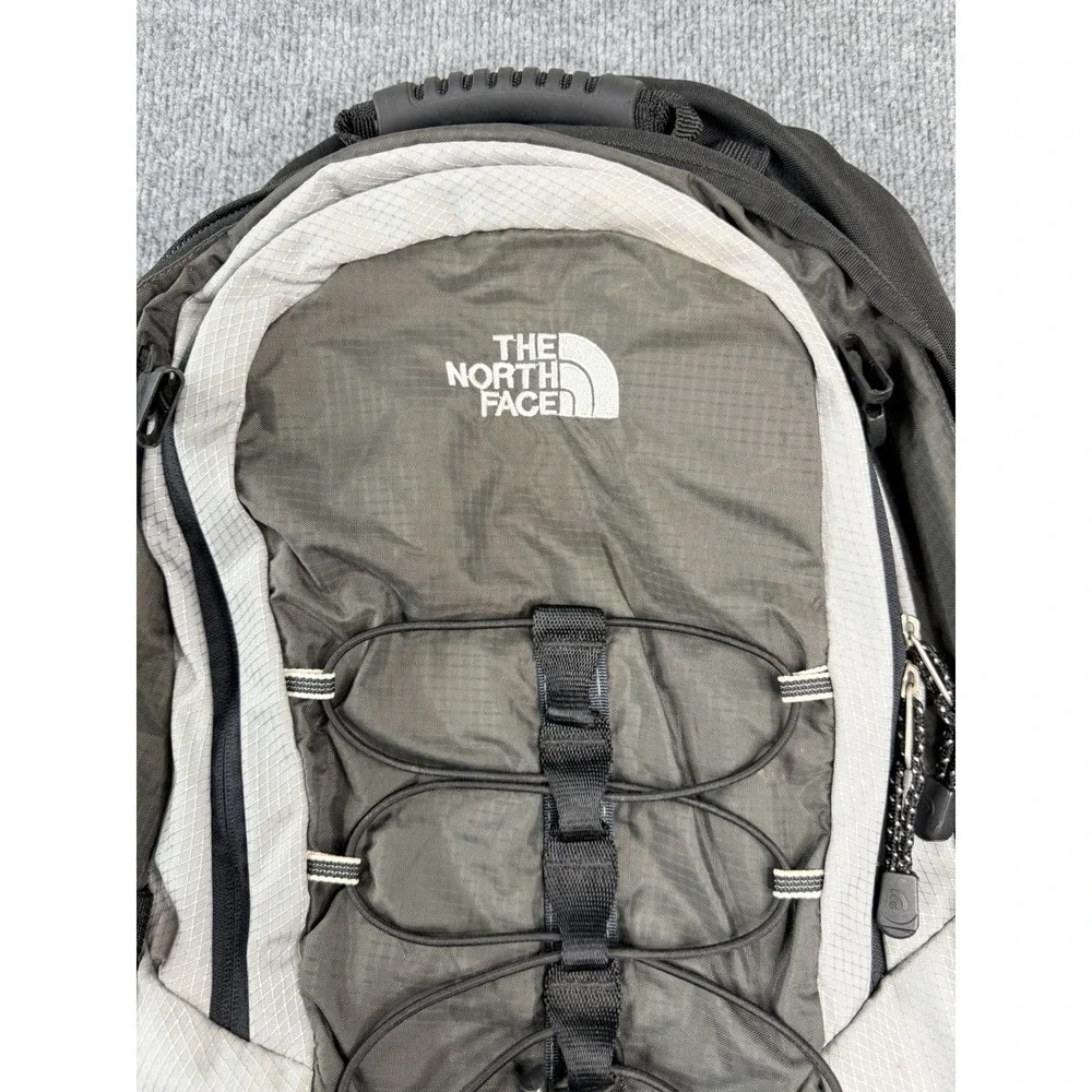 The North Face 65L Hiking Backpack Gray Black Camping Travel Bag‎